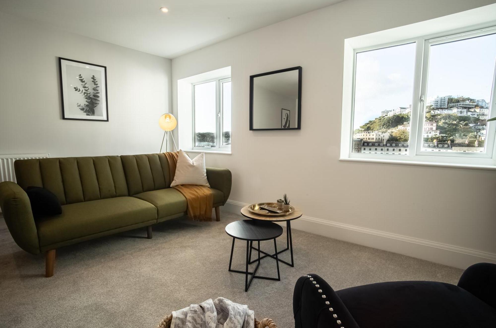 Luxe Central Overlooking Harbour Near Babbacoombe Beach Torquay