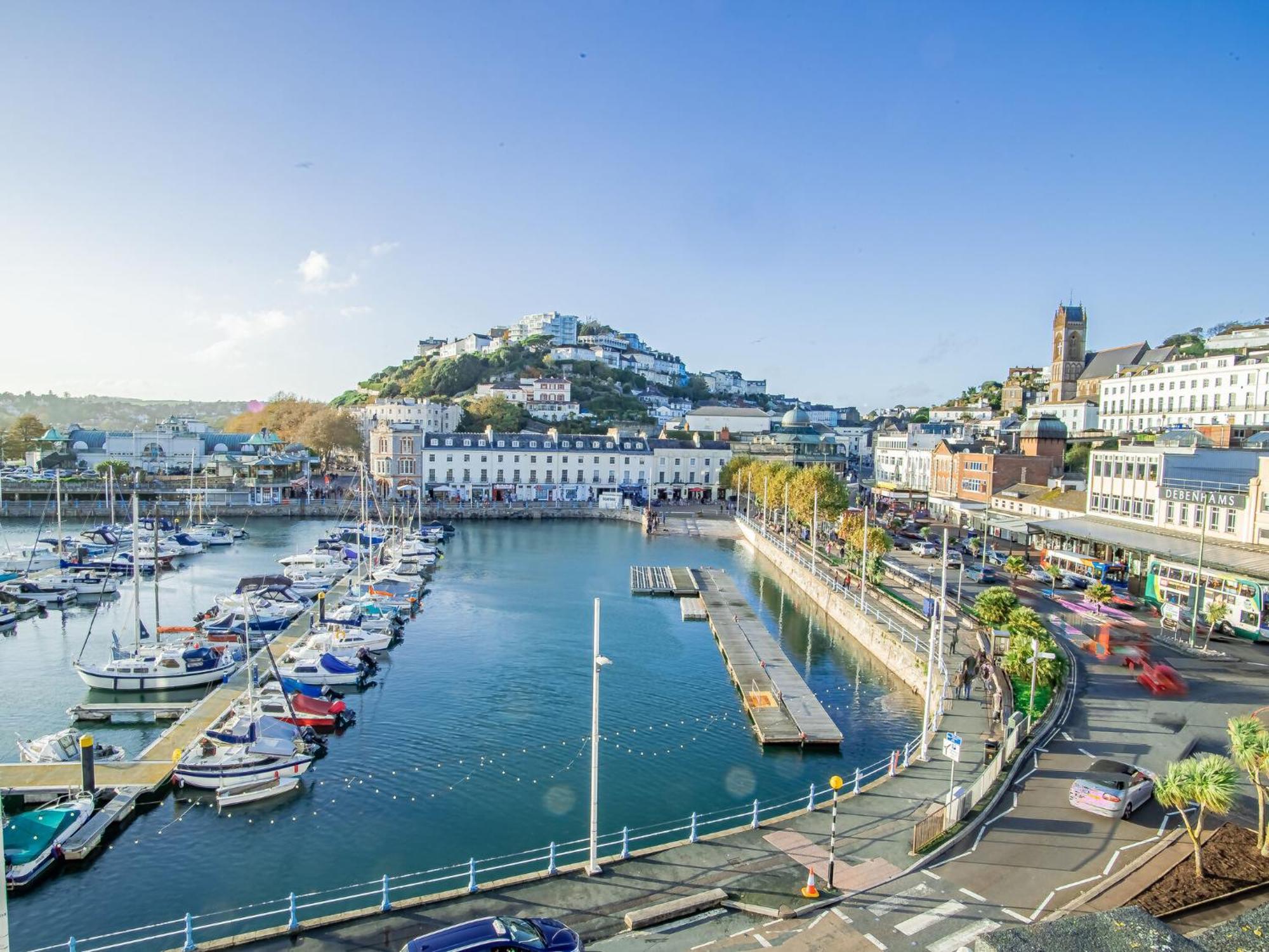 Apartment Luxe Central Overlooking Harbour Near Babbacoombe Beach *